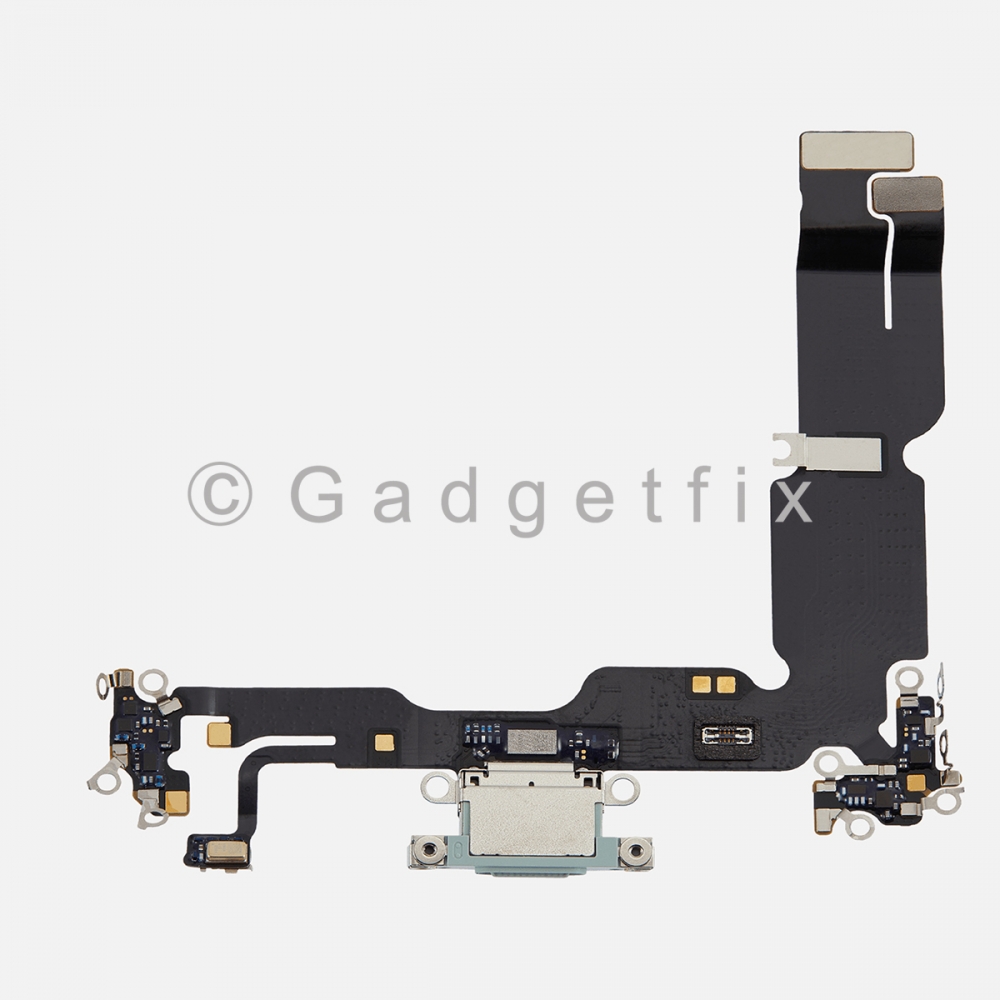 Green Charging Port Dock USB-C Connector Flex Cable For iPhone 15 Plus