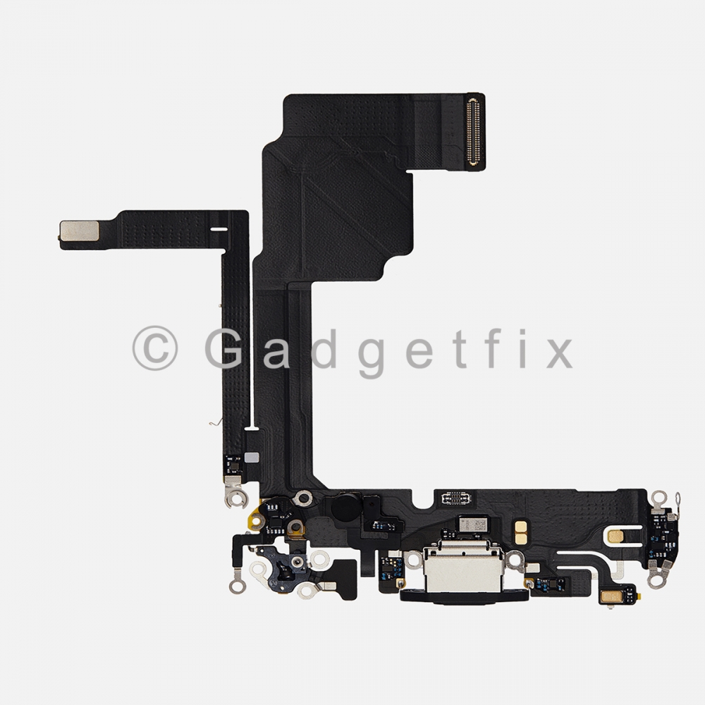 Black Charging Port Dock USB-C Connector Flex Cable For iPhone 15 Pro