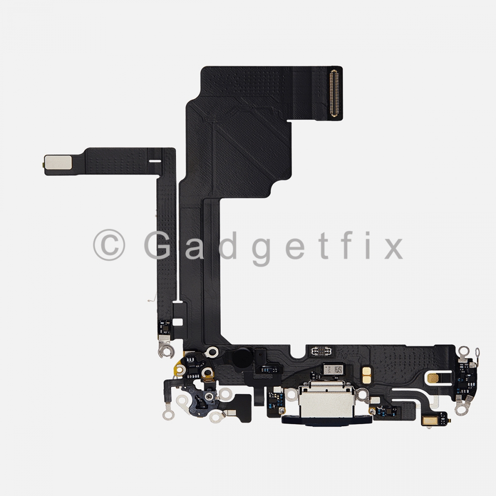 Blue Charging Port Dock USB-C Connector Flex Cable For iPhone 15 Pro