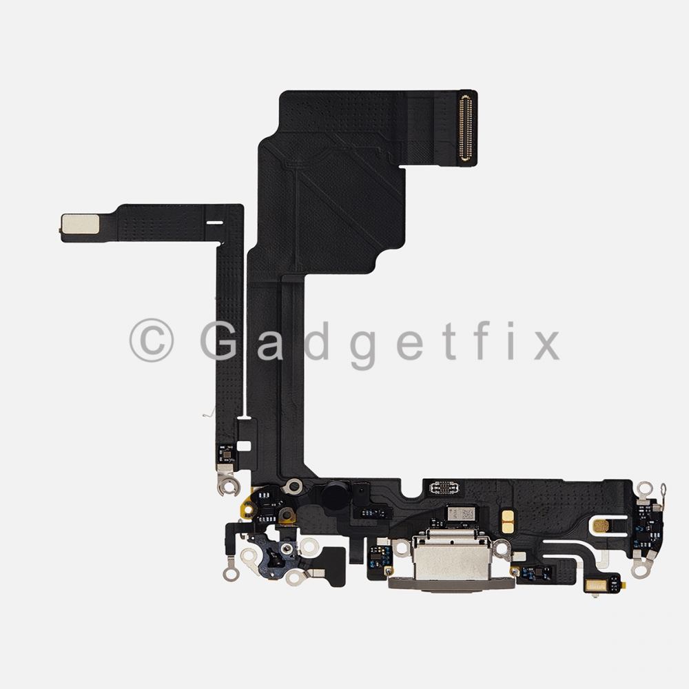 Natural Charging Port Dock USB-C Connector Flex Cable For iPhone 15 Pro