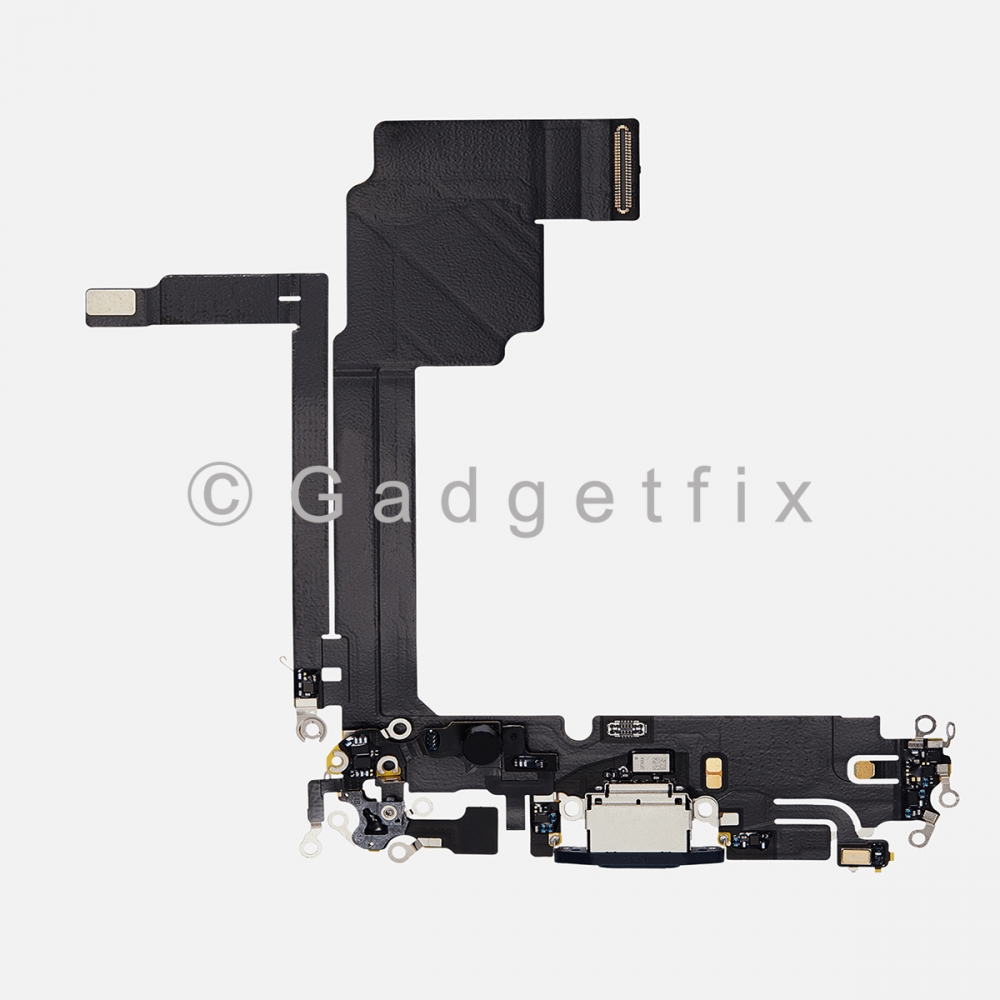 Blue Charging Port Dock USB-C Connector Flex Cable For iPhone 15 Pro Max