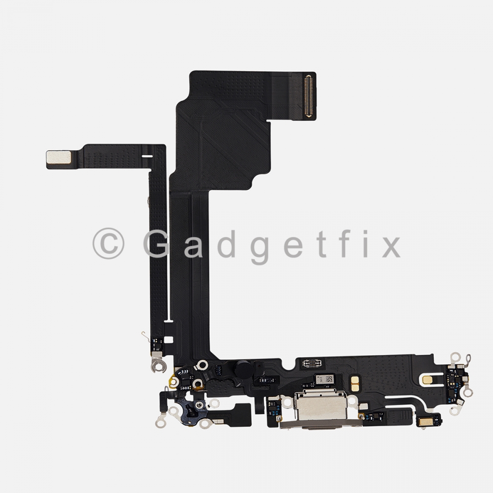 Natural Charging Port Dock USB-C Connector Flex Cable For iPhone 15 Pro Max