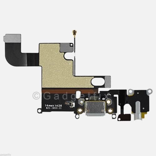 Charging Charger Port Dock Headphone Jack Mic Light Gray Flex Cable for Iphone 6