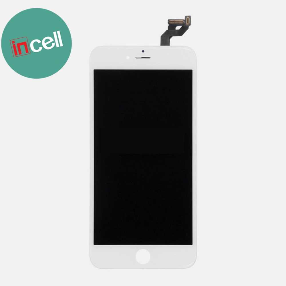 Incell White Display LCD Touch Screen Digitizer + Steel Plate for Iphone 6S Plus