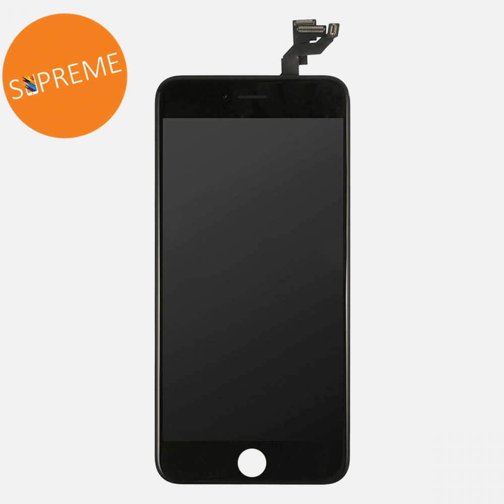 Supreme Black LCD Display Touch Digitizer Screen + Steel Plate for iphone 6S Plus