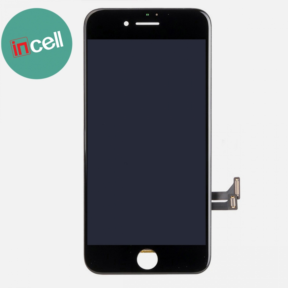Incell Black Display LCD Touch Screen Digitizer + Steel Plate for Iphone 7