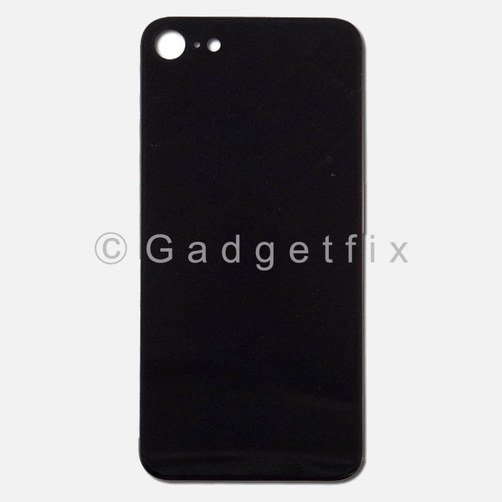 Black Rear Back Cover Battery Door Glass For Iphone 8 | SE 2020