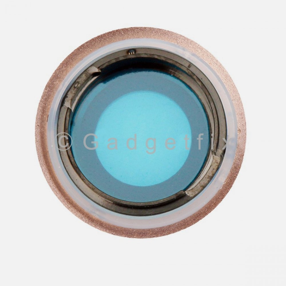 Gold Camera Lens with Bezel Replacement Parts For Iphone 8 | SE 2nd 3rd Gen