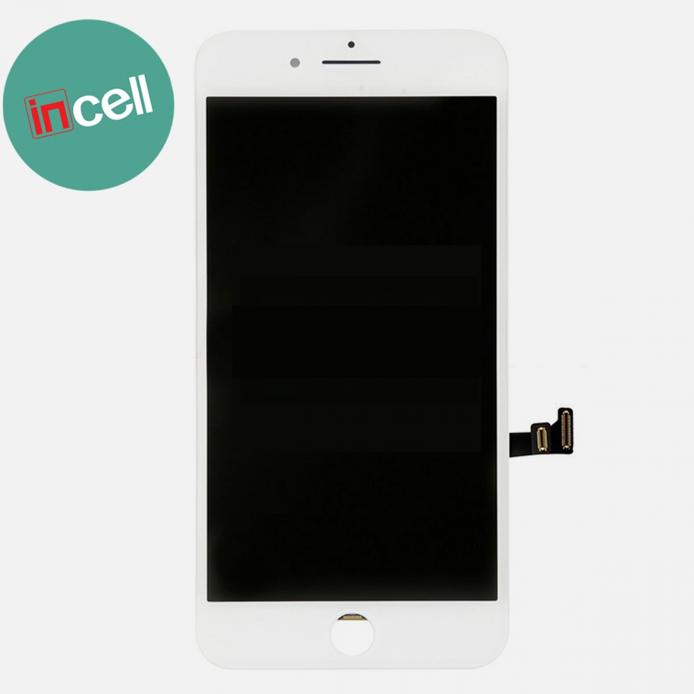 Incell White Display LCD Touch Screen Digitizer + Steel Plate for Iphone 8 Plus