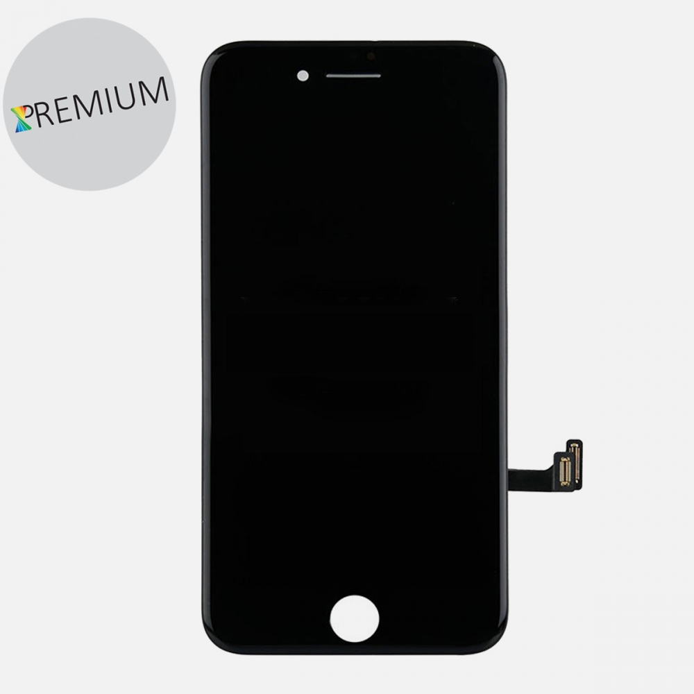 Premium Black Display LCD Touch Screen Digitizer with Steel Plate For iPhone 8 | SE 2020