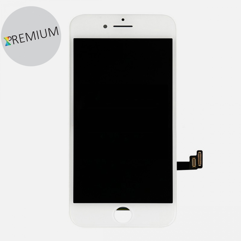 Premium White Display LCD Touch Screen Digitizer with Steel Plate For iPhone 8 | SE 2020