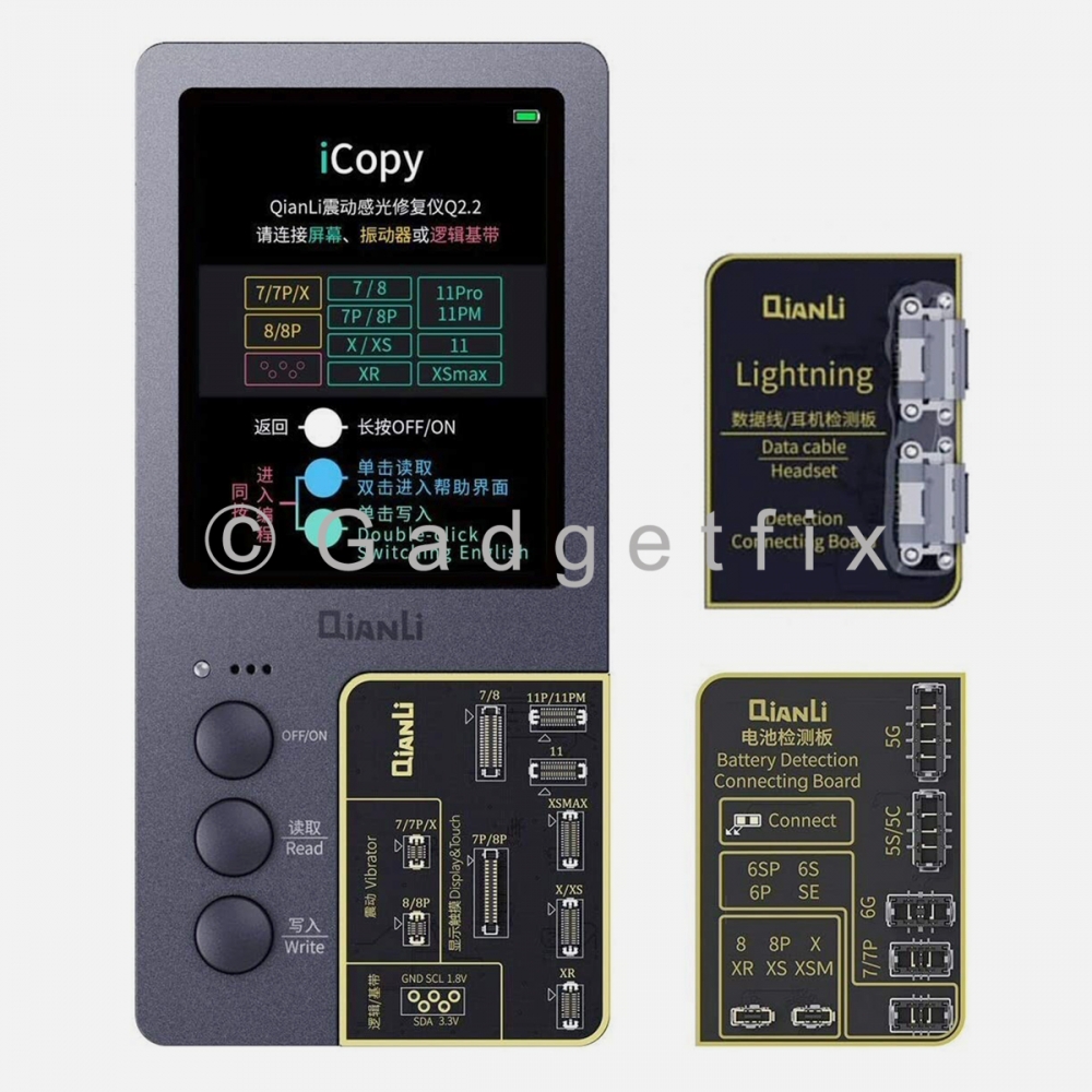 Qianli iCopy Plus 2.1 Touch LCD True Tone Light Sensor Battery Vibrate Programer for 7-11 Pro Max