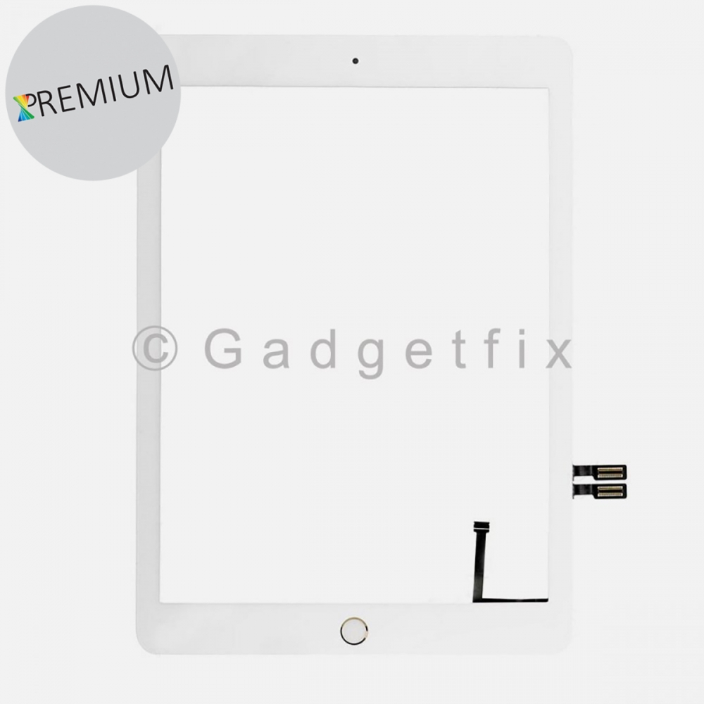 Premium White Touch Screen Digitizer W/ Copper Film + Gold Home Button For iPad 6 (9.7" | 2018) 