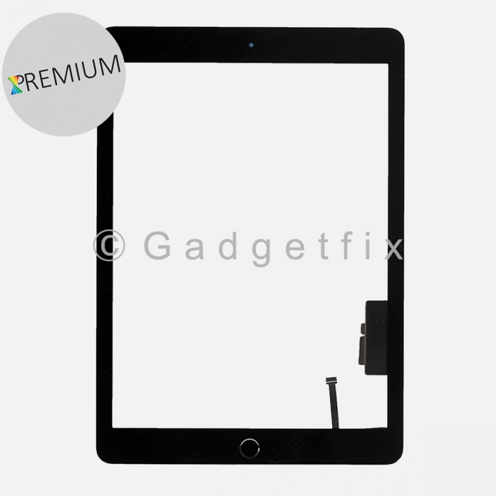 Premium Black Touch Screen Digitizer + Home Button For iPad 6 (9.7" | 2018) 