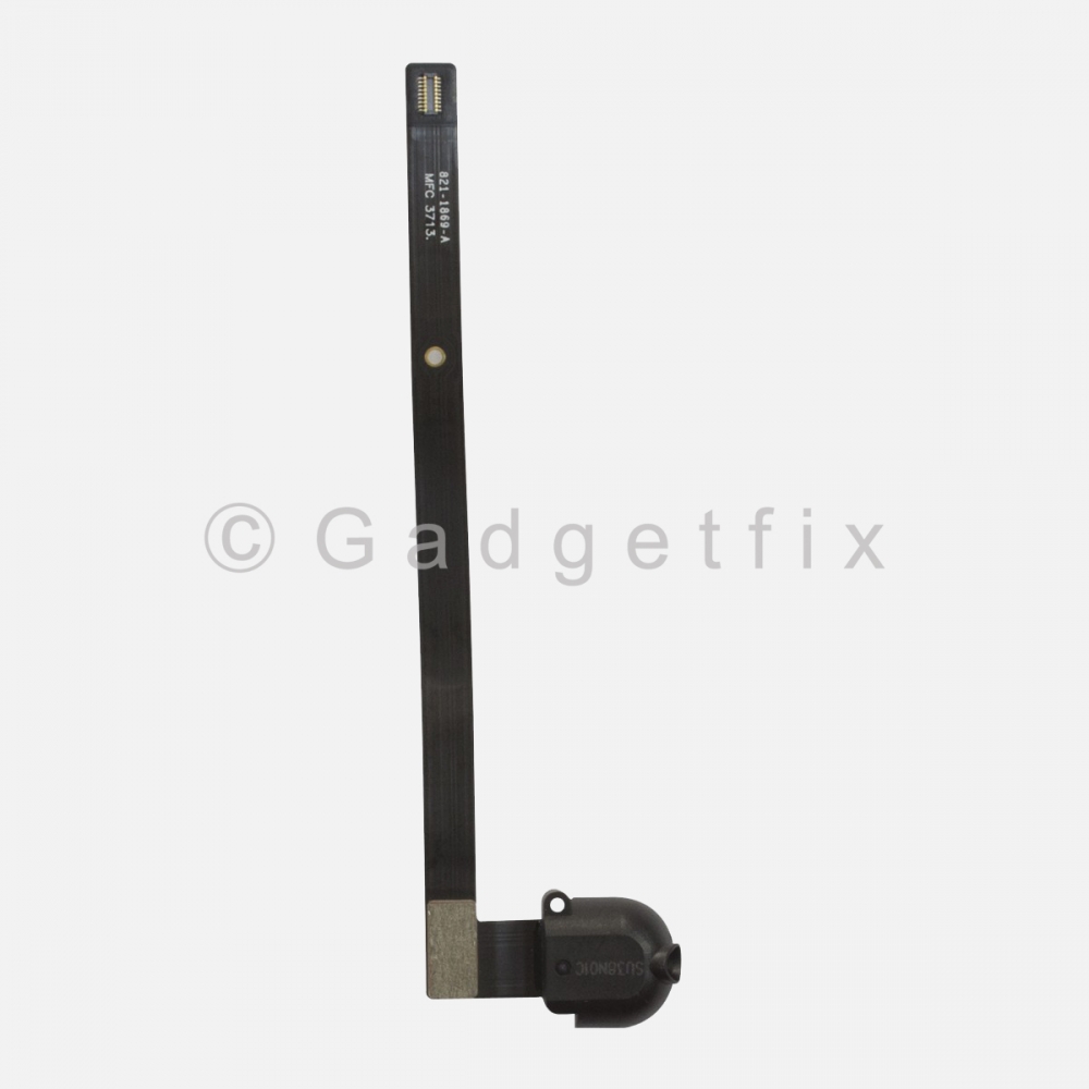 Black Headphone Audio Jack Flex Cable For Ipad Air | Ipad 5 | Ipad 6 (Wifi)