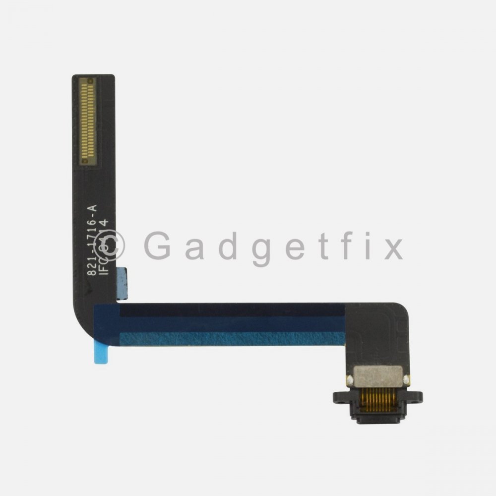 Black Port Charging Dock Flex Cable for iPad 5 | iPad 6 | iPad Air 1 (Soldering Required)