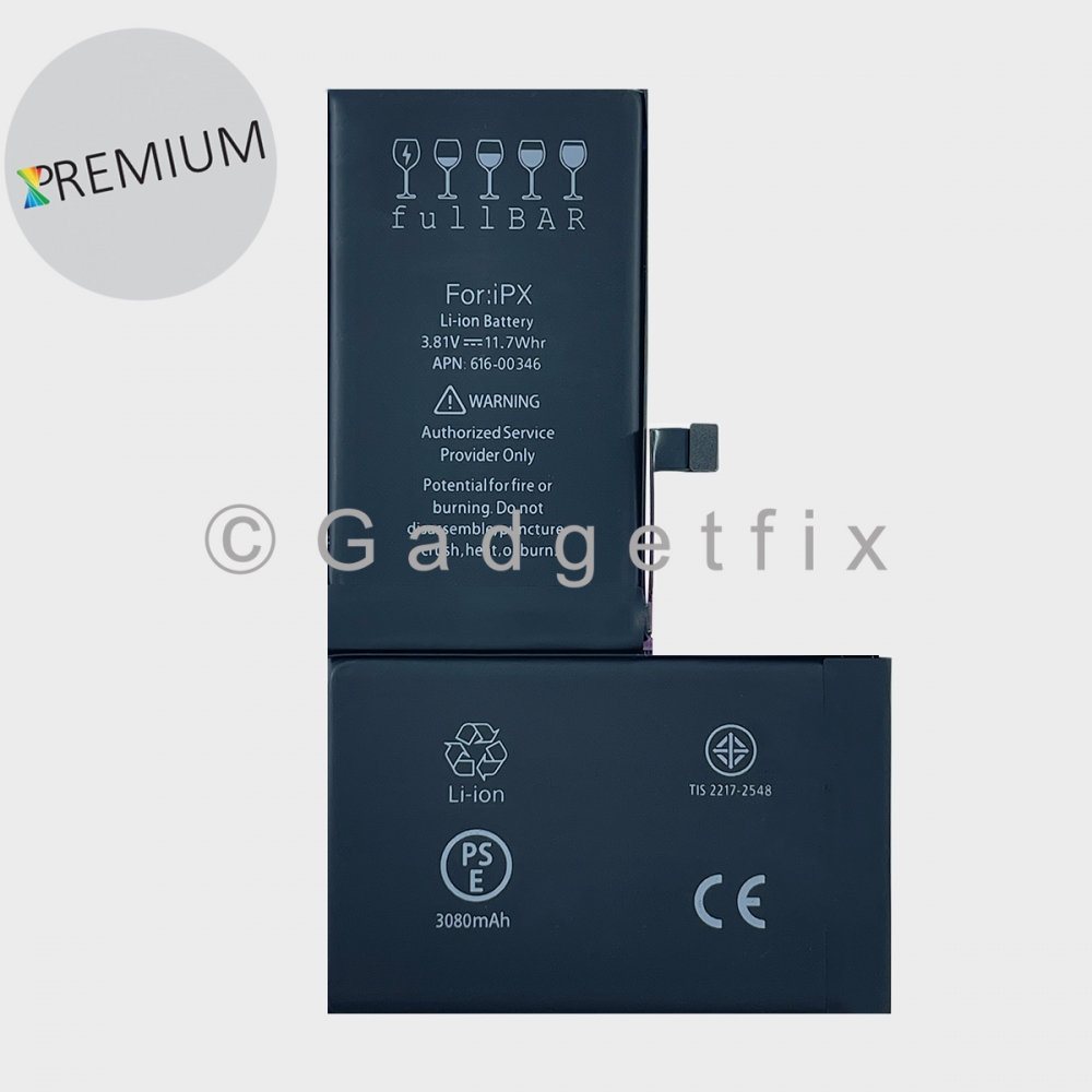 FULLBAR Premium Quality Replacement Battery for iPhone X Extended Capacity 3080mAh