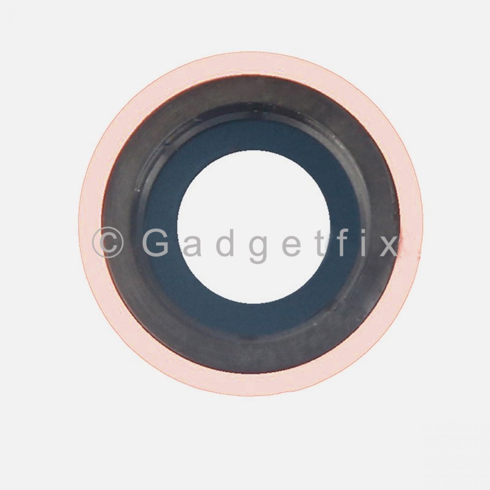 Coral iPhone XR Rear Back Camera Lens with Bezel Frame