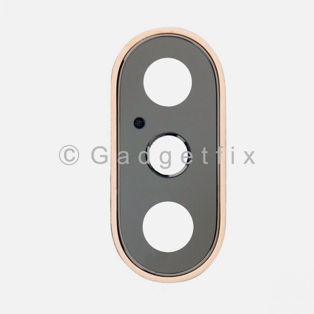 Gold Back Camera Lens with Frame Bezel for Iphone Xs Max