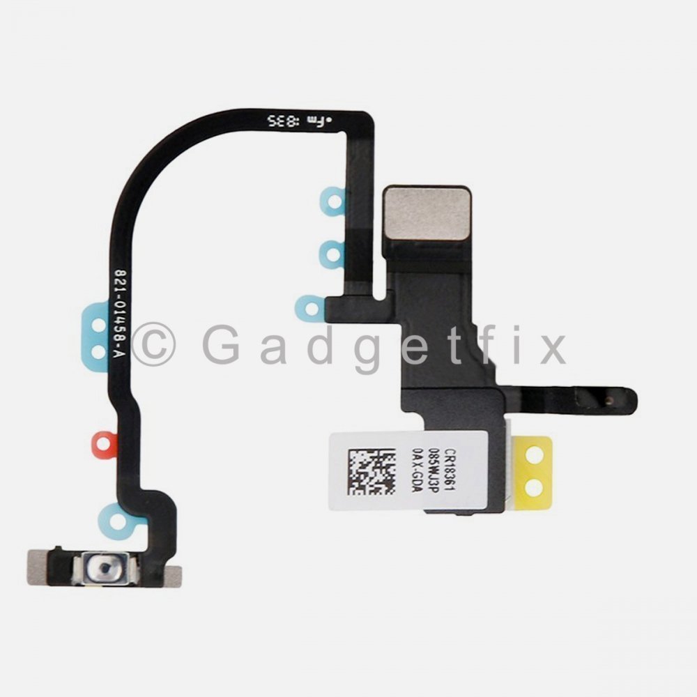 Power Button Connector Flex Ribbon Cable w/ Bracket For Iphone Xs Max
