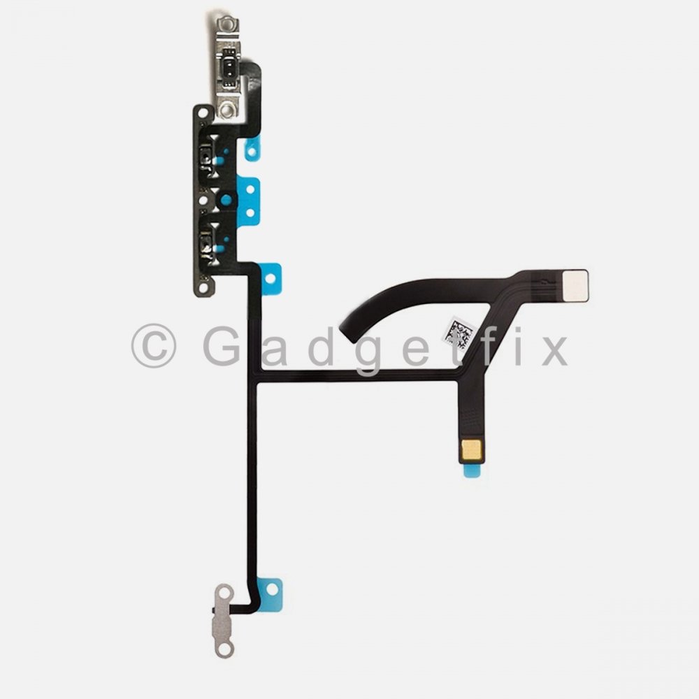 Volume Button Connector Flex Ribbon Cable w/ Brackets For Iphone Xs Max