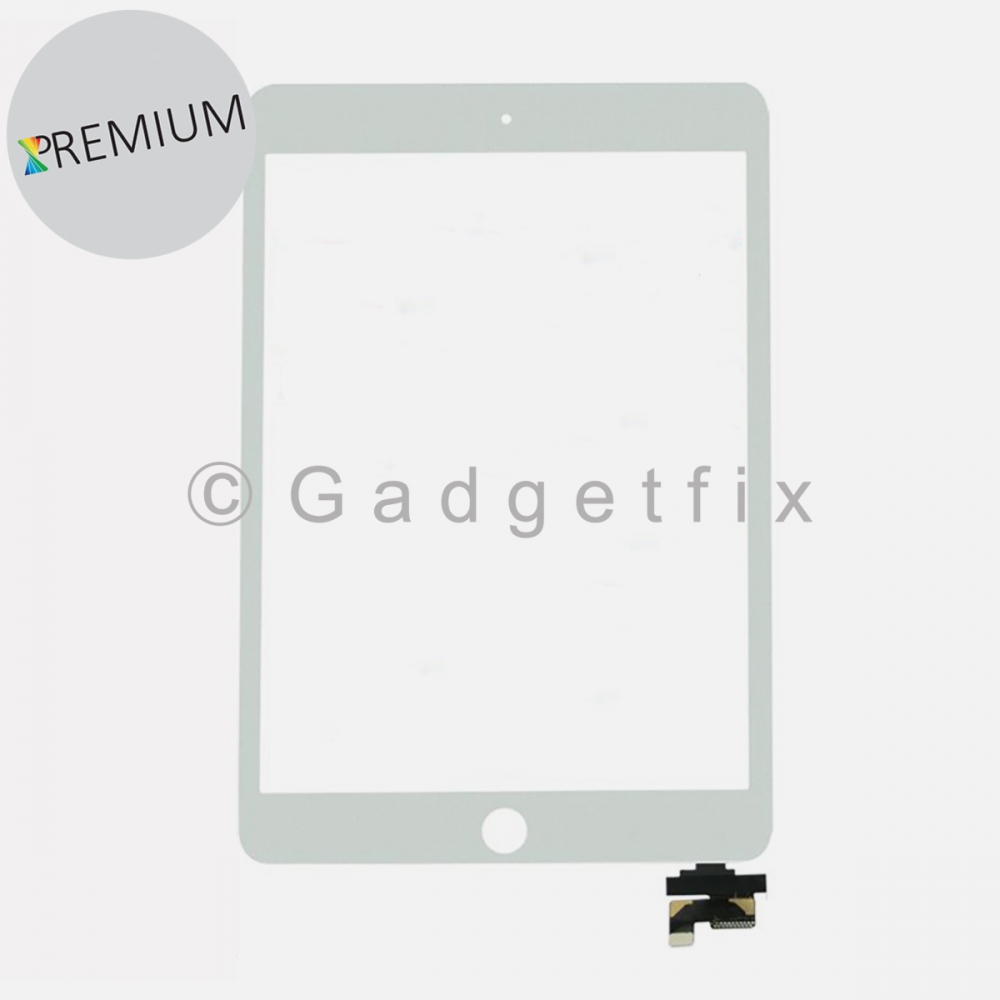 White Premium Touch Screen Digitizer Glass W/ Copper Film + IC Board  for iPad Mini 3 3rd Gen | A1599 | A1600