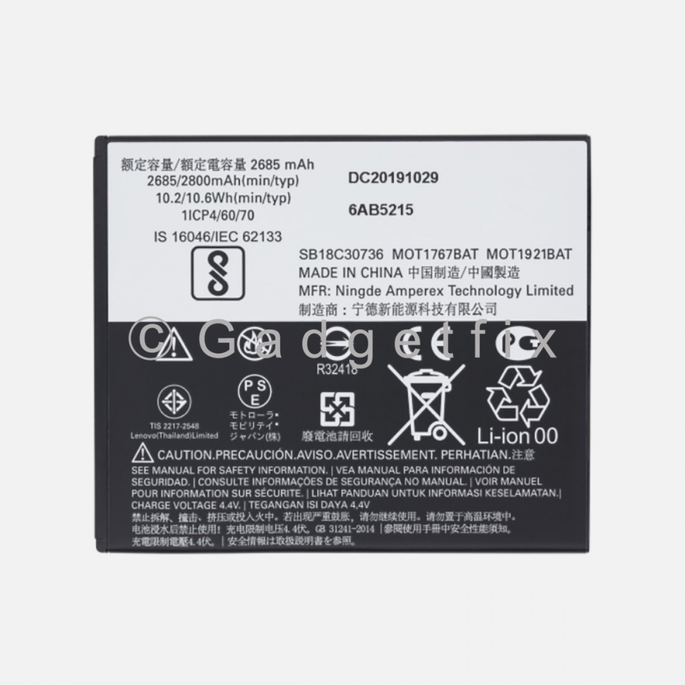  Battery for Motorola GK40, 3100mAh High Capacity Li