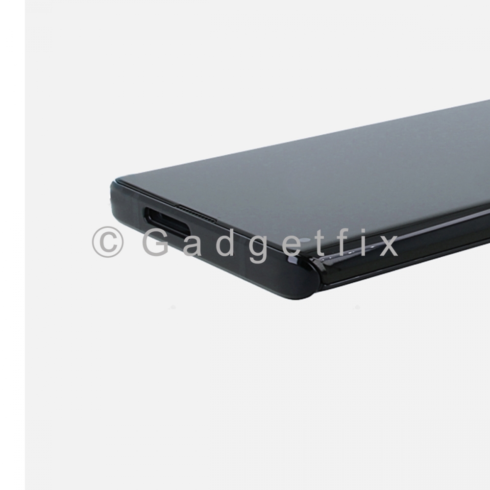 Solar Black OLED Display Touch Screen Digitizer w/ Frame For Motorola Edge XT2063 (2020)