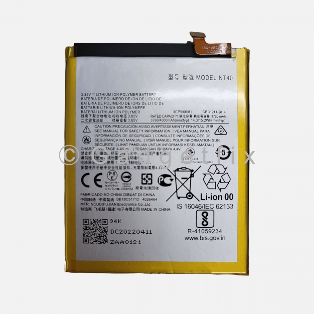 Replacement Battery NT40 For Motorola Moto G PURE XT2163 (2021) 