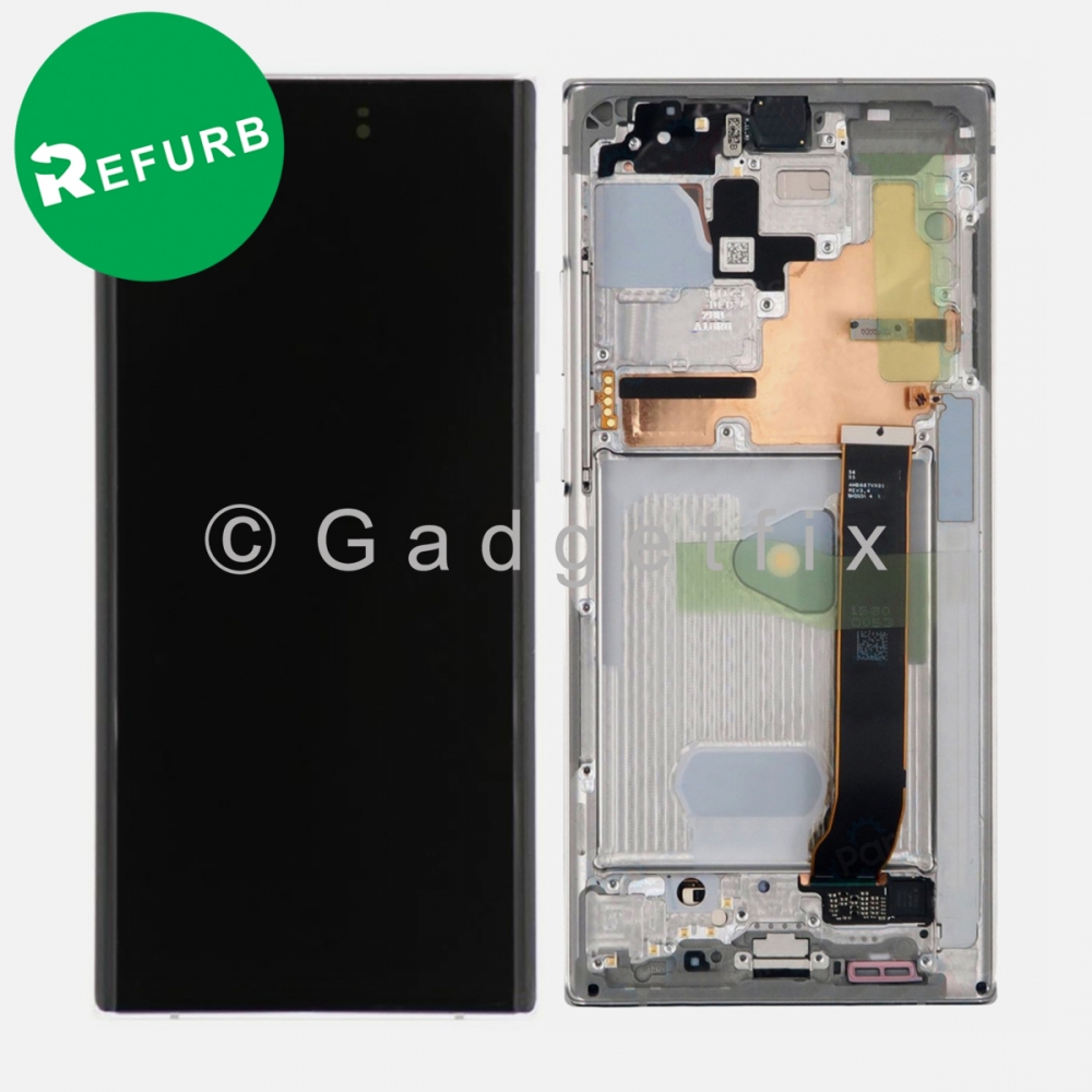 White OLED Display Screen Digitizer With Frame For Samsung Galaxy Note 20 Ultra N985 | N986 