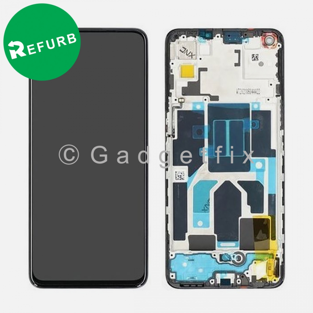 Gray Sierra OLED Display Screen Digitizer Assembly With Frame For OnePlus Nord CE 5G 