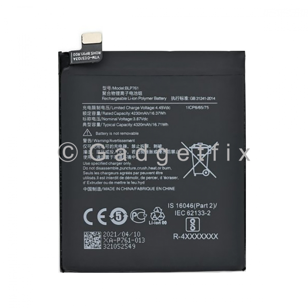 Li-Po Battery BLP761 Replacement For OnePlus 8 