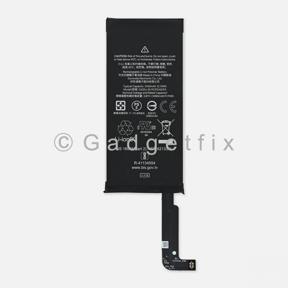 Replacement Battery for Google Pixel 4A G025J-B 3080 mAh 3.87 V