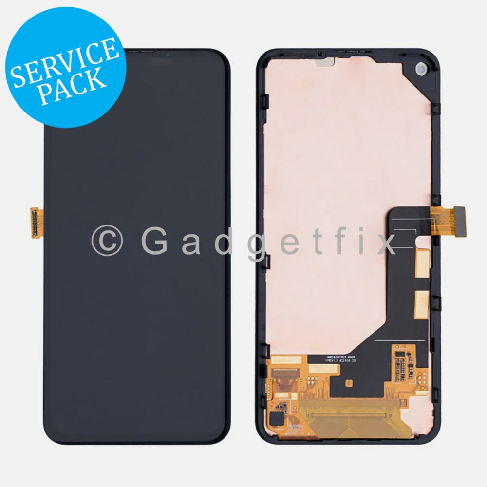LCD Display Touch Screen Digitizer + Frame For Google Pixel 5A 5G (Service Pack) 