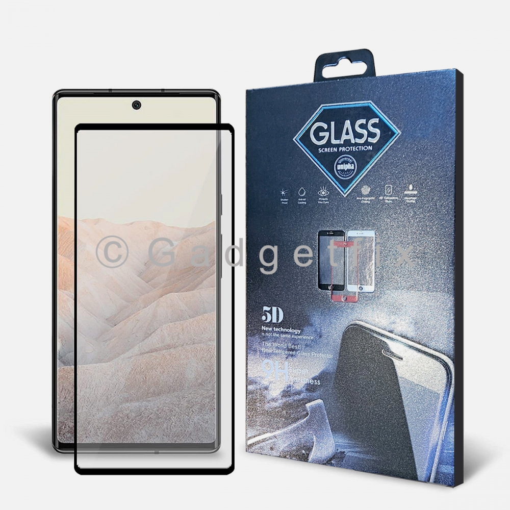 Google Pixel 6A 5D 9H Premium Tempered Glass LCD Screen Protector Guard
