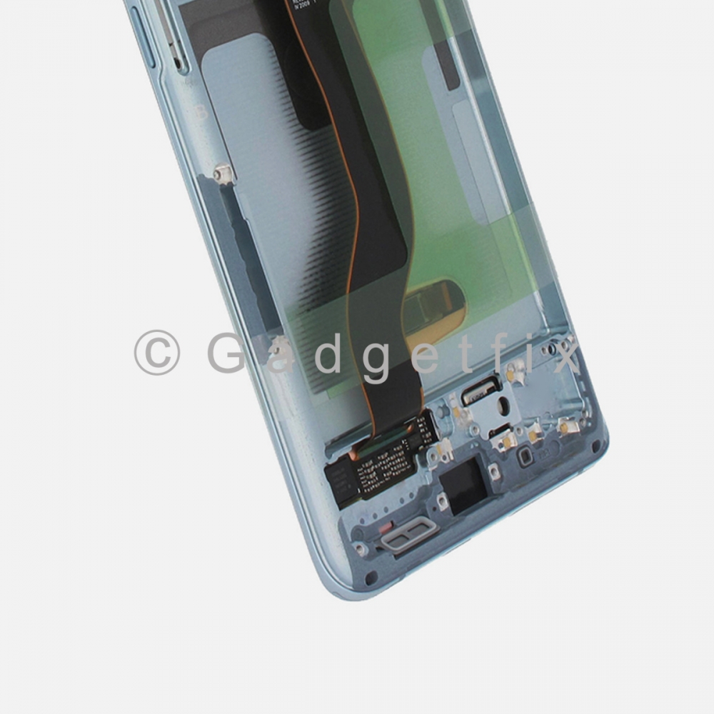Blue Display LCD Screen Digitizer Assembly + Frame For Samsung Galaxy S20+ Plus 5G (Service Pack)