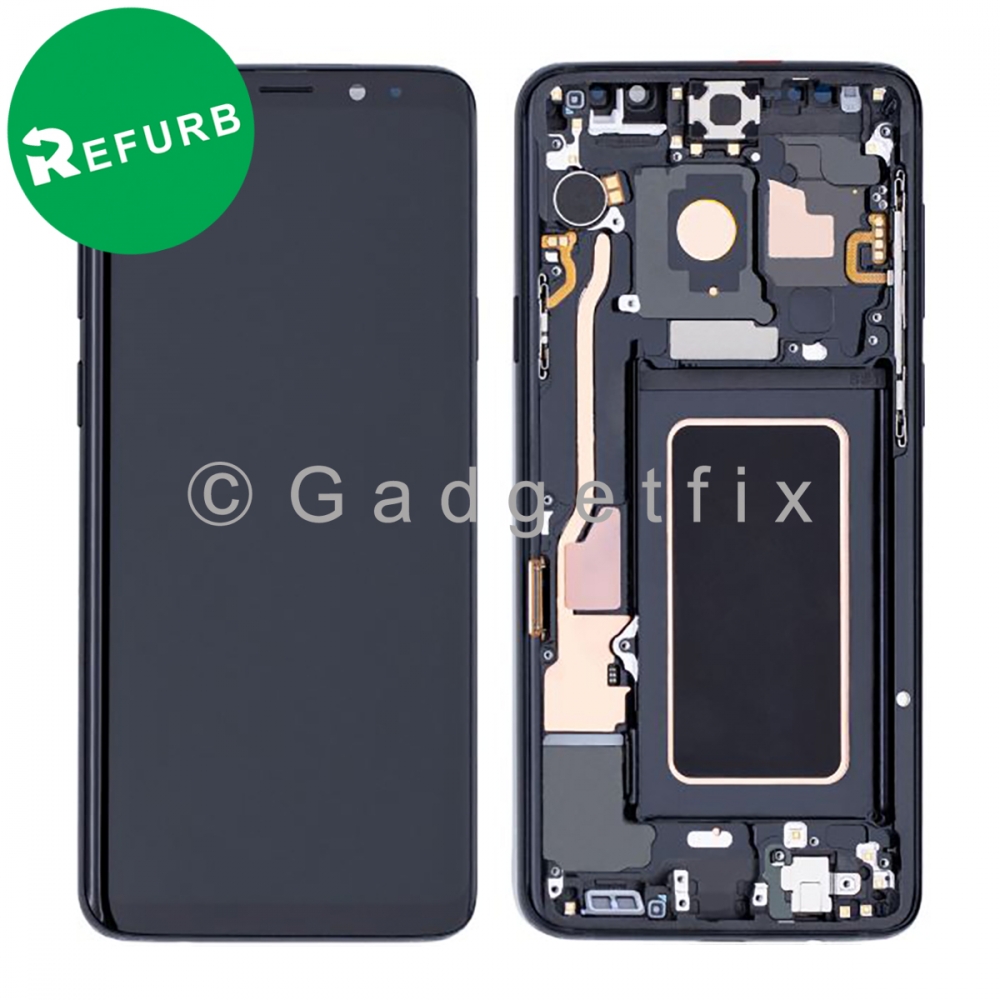 Black OLED Display Screen Assembly With Frame For Samsung S9 G960 (All Carriers) 