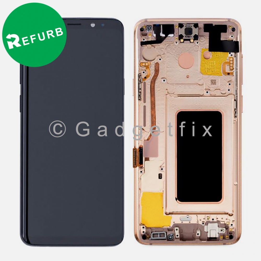 Gold OLED Display Screen Assembly With Frame For Samsung S9+ Plus G965 (All Carriers) 