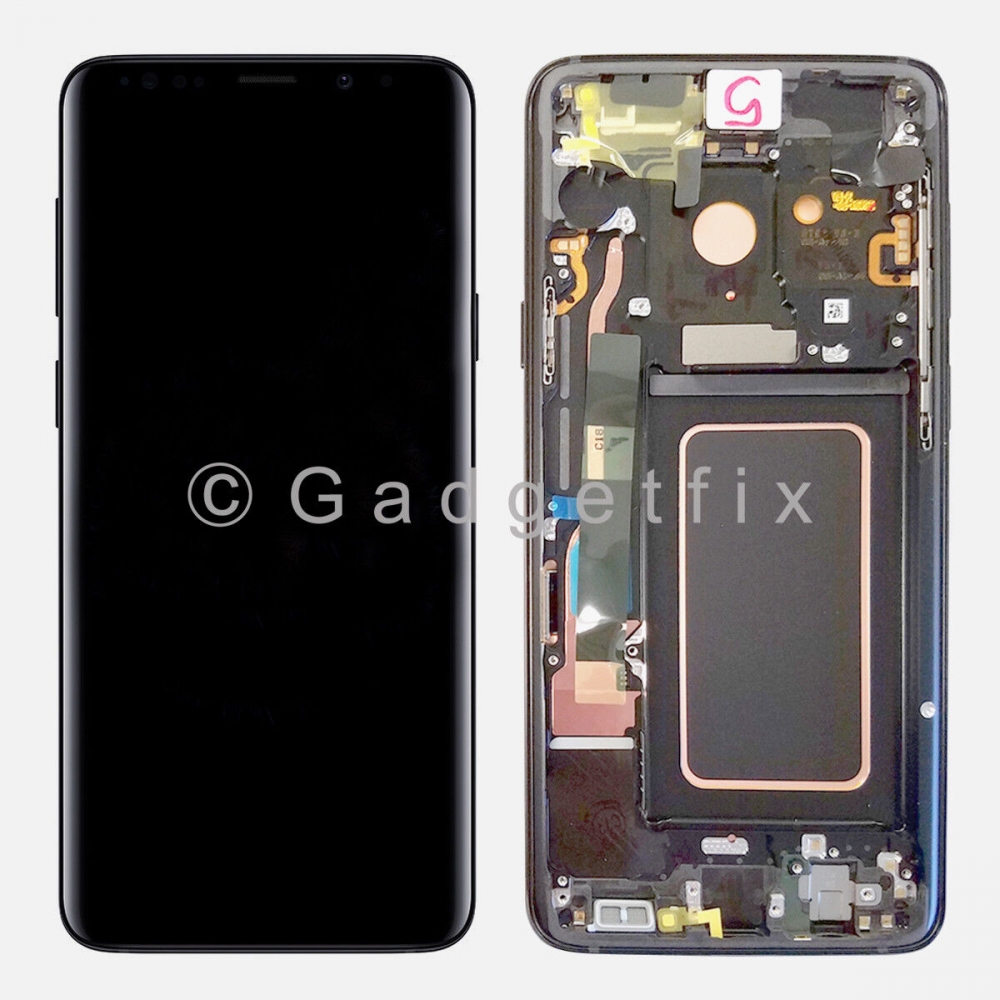 Gray TFT LCD Display Touch Screen Digitizer + Frame For Samsung Galaxy S9+ | S9 Plus G965 | No Fingerprint Sensor