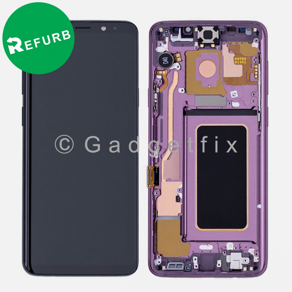 Purple OLED Display Screen Assembly With Frame For Samsung S9 G960 (All Carriers) 