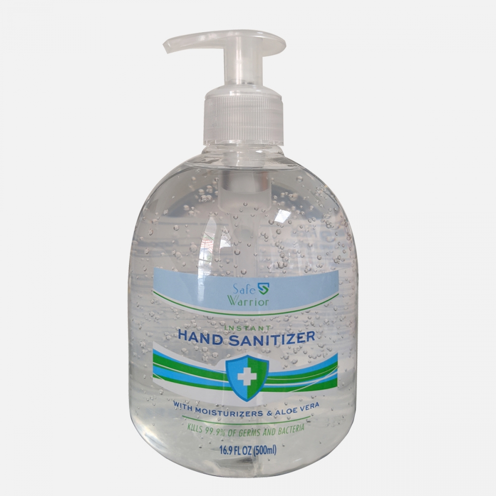 75% Alcohol Rinse-Free Antibacterial Hand Sanitizer Gel 500ml (16.9 oz)| Kills 99.9% Bacteria