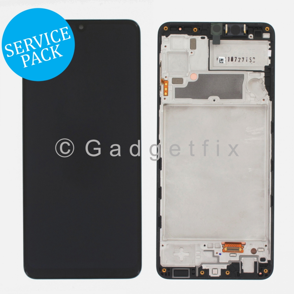 Display LCD Screen Touch Digitizer w/ Frame for Samsung Galaxy A22 4G 2021 A225 (Service Pack)