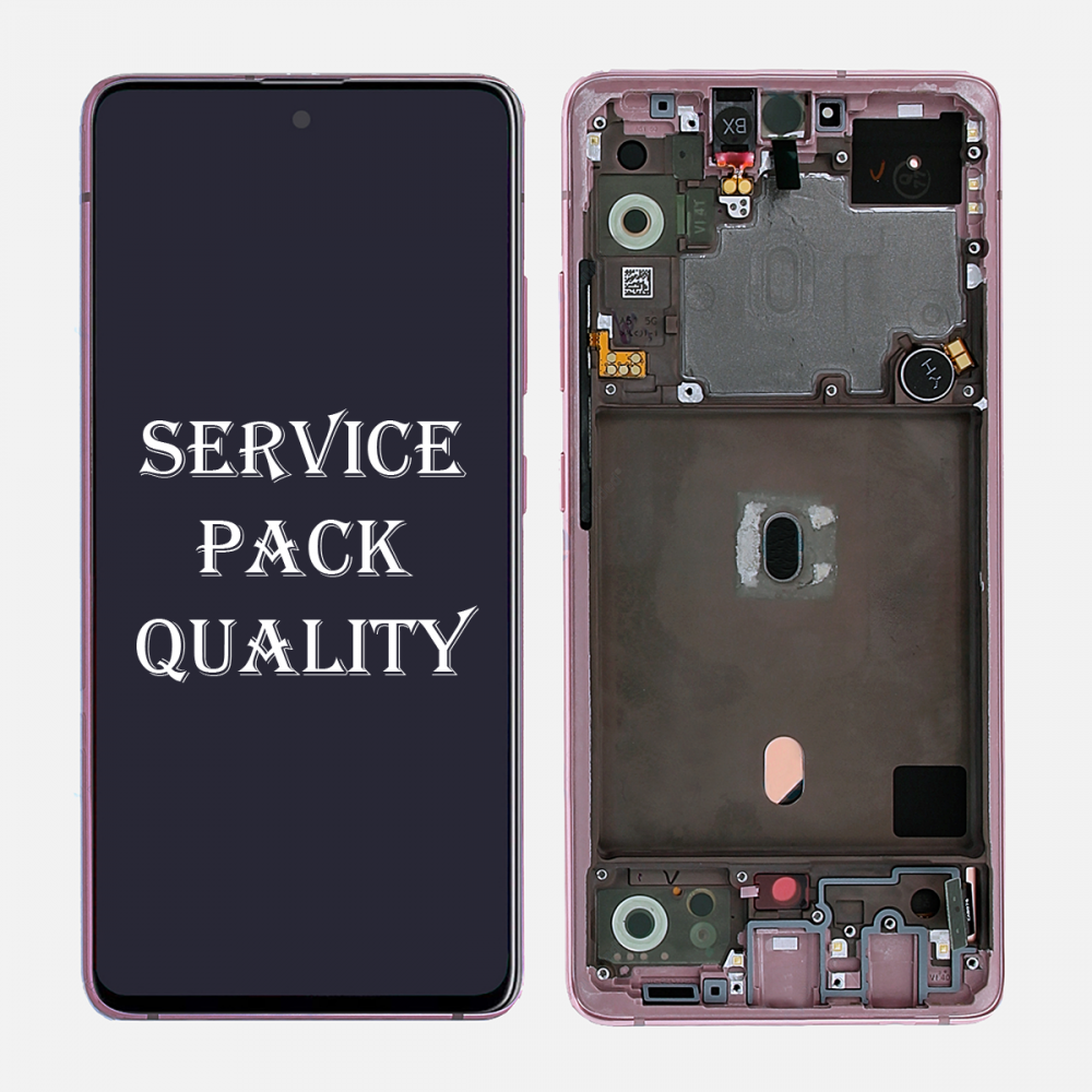 Pink OLED Display LCD Touch Screen Digitizer + Frame for Samsung Galaxy A51 5G A516 (Service Pack)
