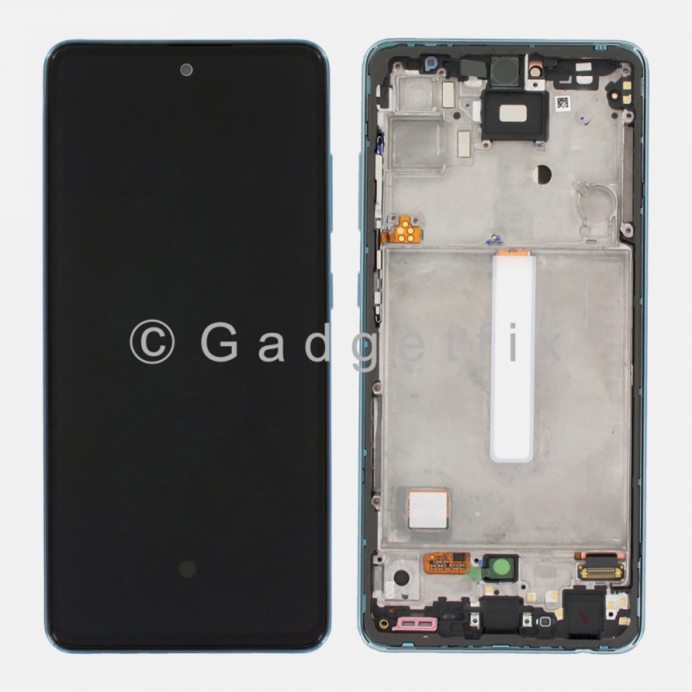 Incell Blue Display LCD Screen Frame for Samsung Galaxy A52 4G A525 | 5G A526 | A52S A528