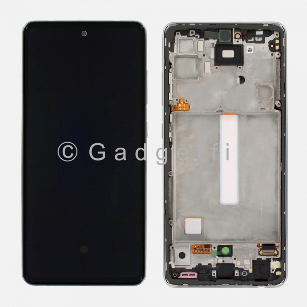Incell White Display LCD Screen Frame for Samsung Galaxy A52 4G A525 | 5G A526 | A52S A528