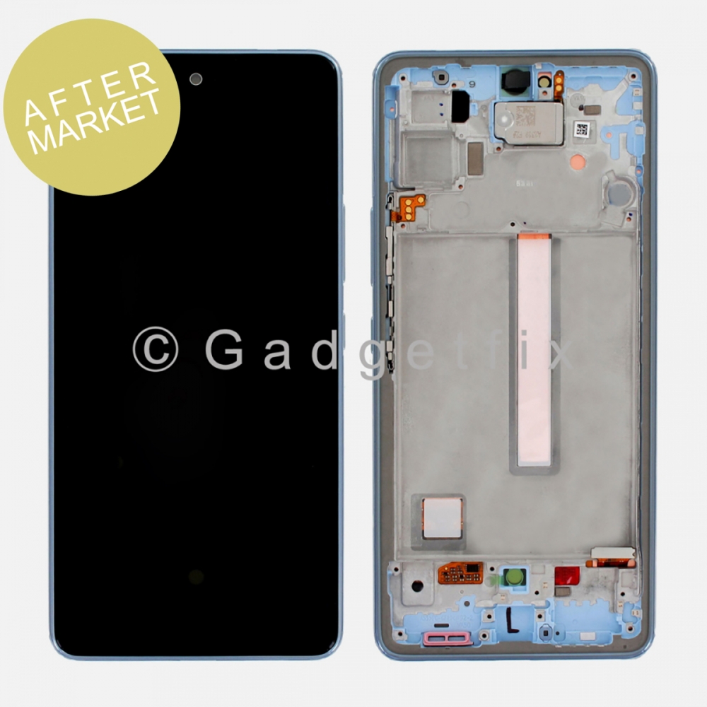 Aftermarket Blue OLED Display LCD Screen Digitizer + Frame For Samsung Galaxy A53 5G | A536 All Versions