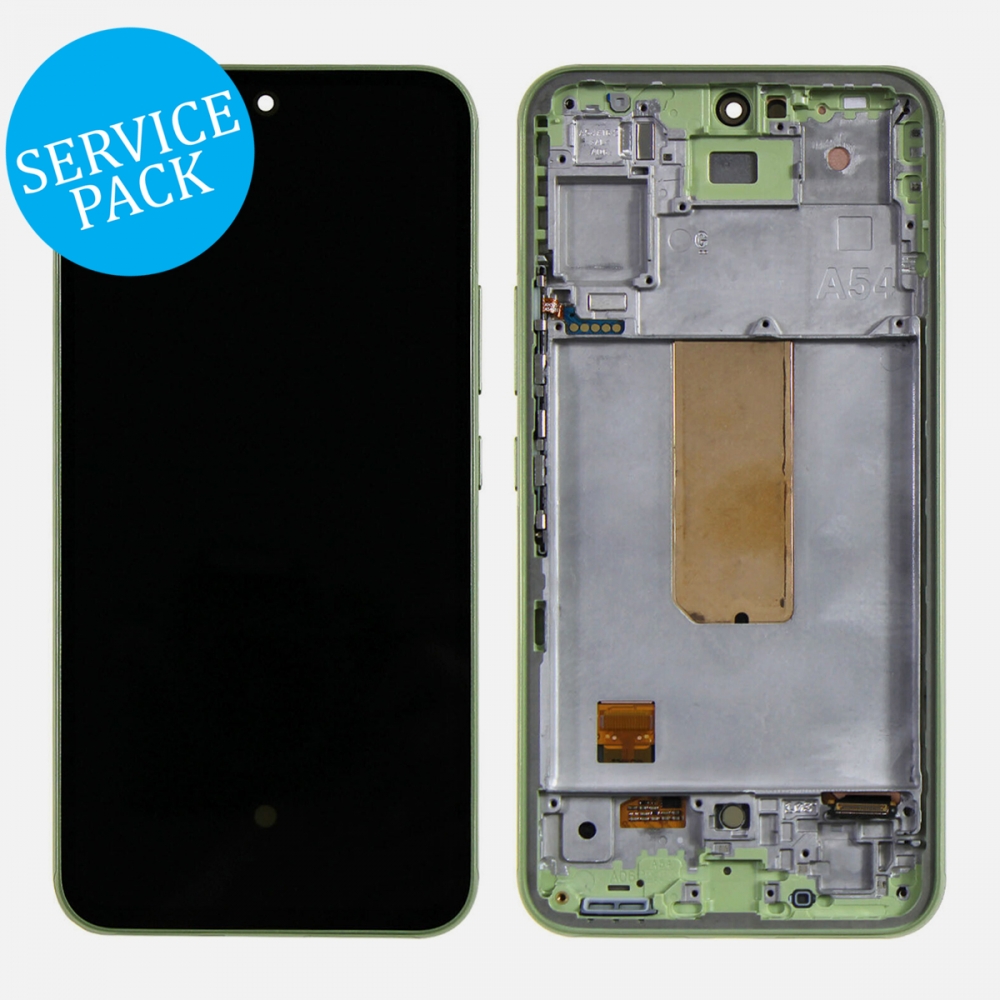 Green OLED LCD Screen Digitizer + Frame For Samsung Galaxy A54 5G A546 (2023 | Service Pack)