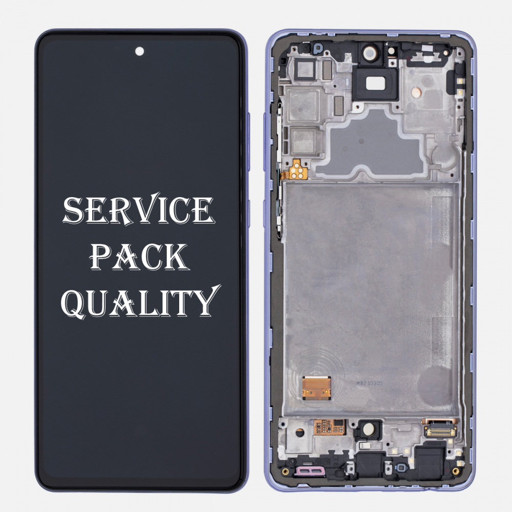 Violet Samsung Galaxy A72 (A725 | A726) OLED Display LCD Touch Screen Digitizer (Service Pack)