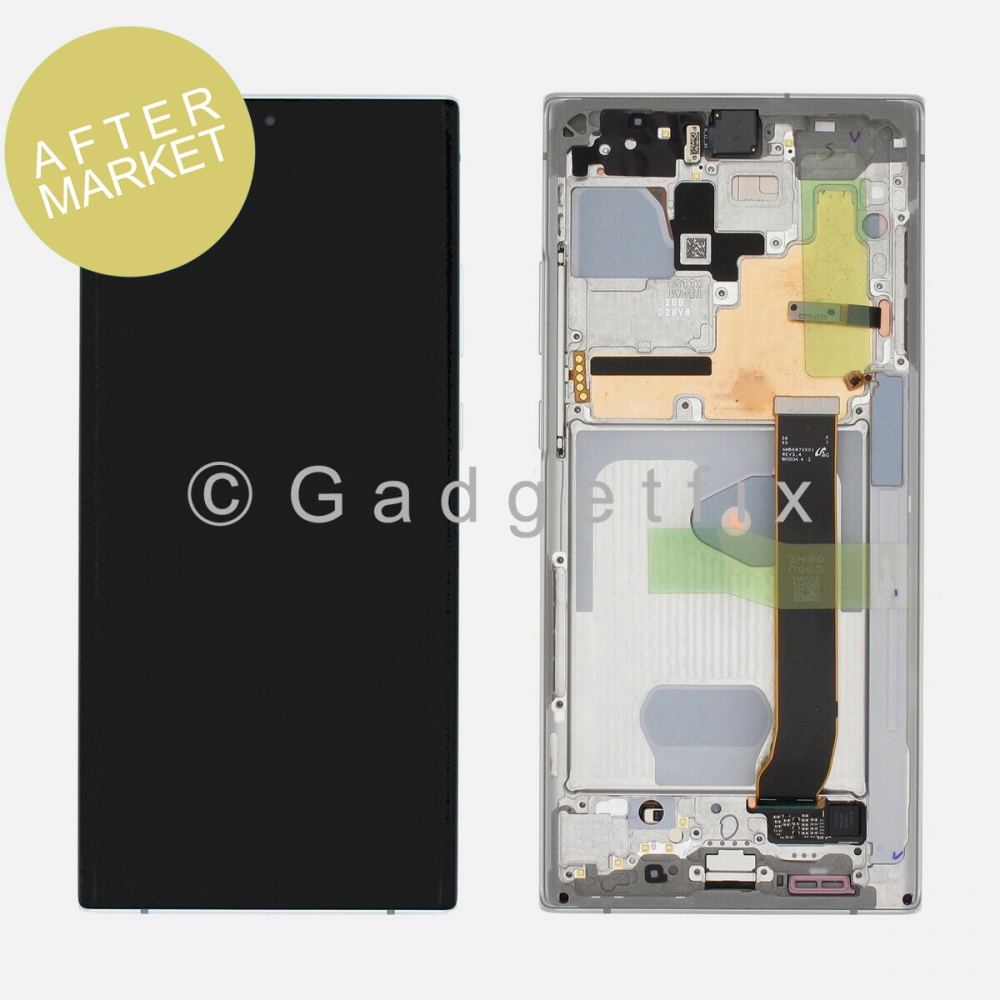 Aftermarket White OLED Display Screen Digitizer With Frame For Samsung Galaxy Note 20 Ultra N985 | N986 