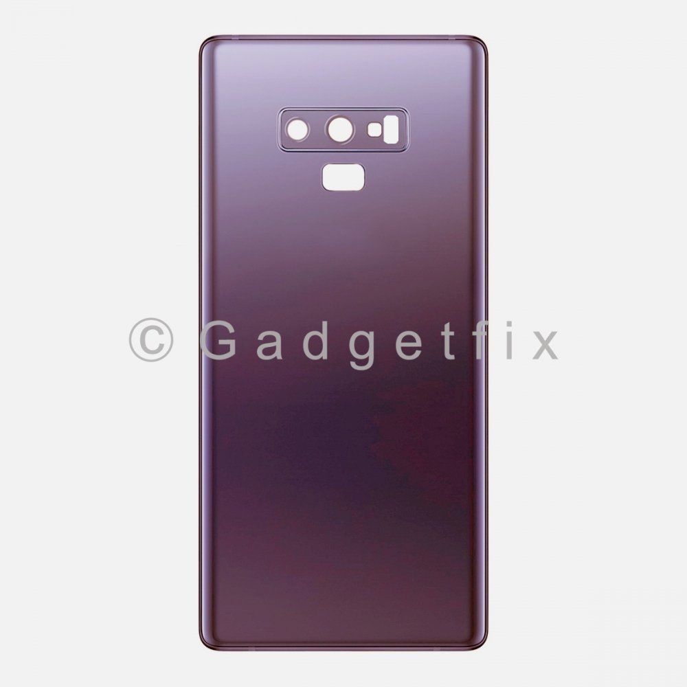 Purple Back Cover Glass Battery Door Camera Lens + Adhesive for Samsung Galaxy Note 9